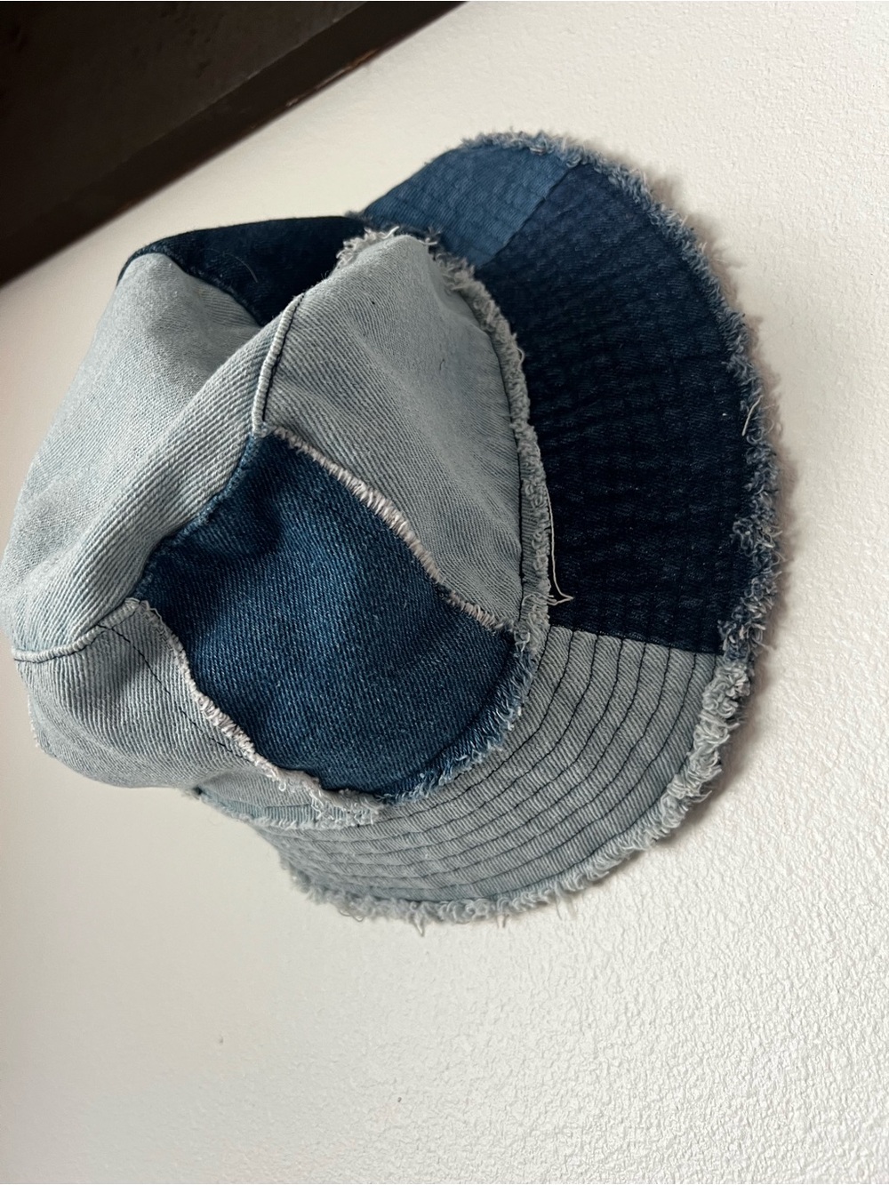 Urban Outfitters Patchwork Denim Bucket Hat (One Size)